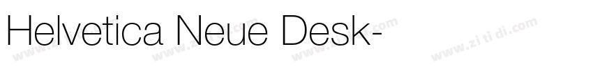 Helvetica Neue Desk字体转换